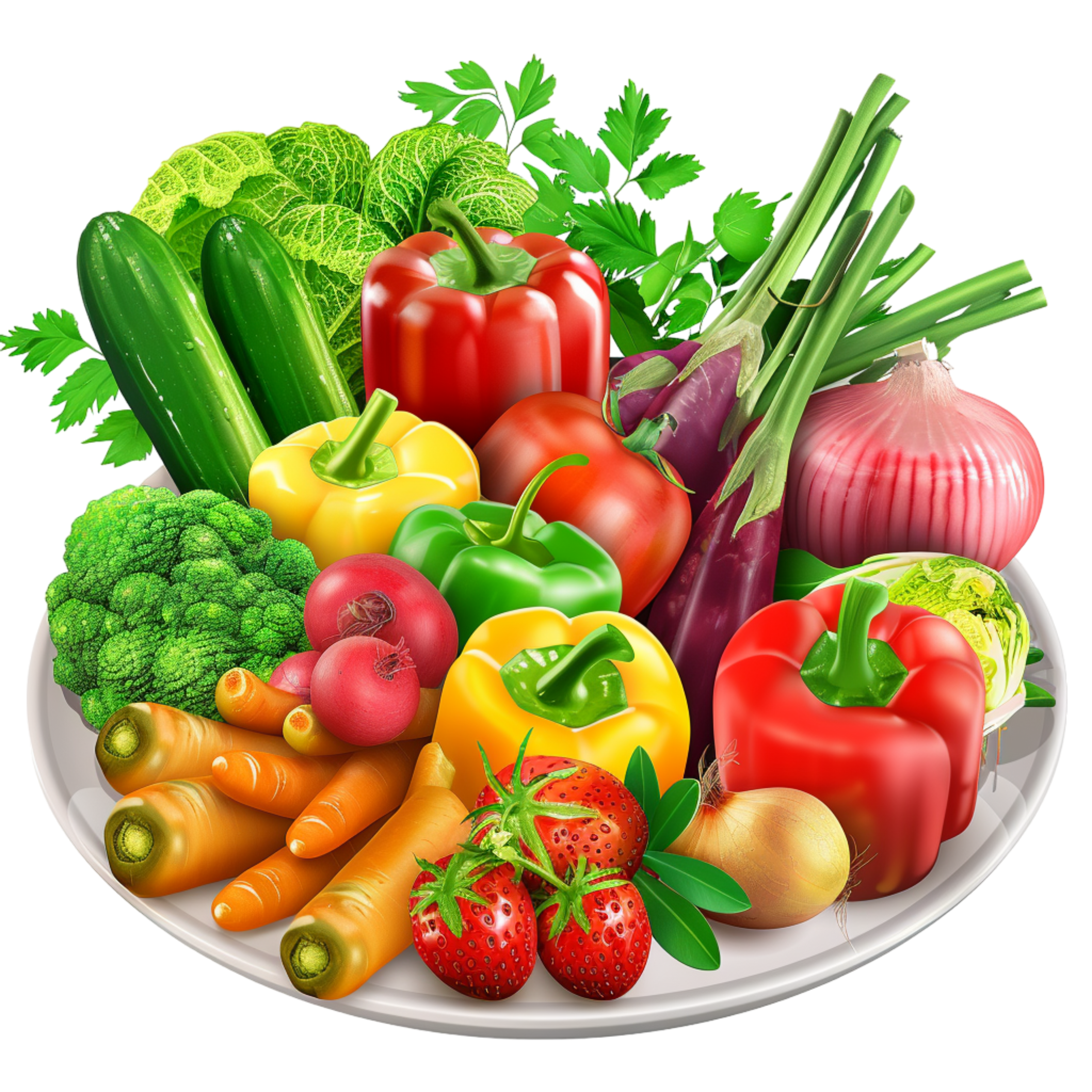 Fresh vegetables basket